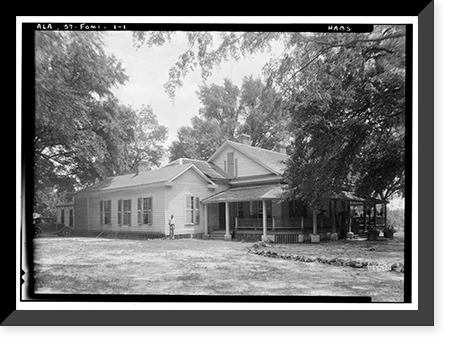 Crowell-Cantey-Alexander House, State Road 165, Fort Mitchell, Russell County, AL, Vintage Wall Art