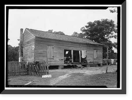Old Post Office, Fort Mitchell, Russell County, AL - 2, Vintage Print