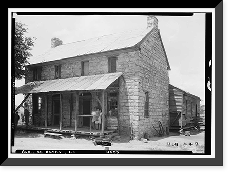 The Rock House, U.S. Route 280 (State Route 38), Harpersville vicinity, Shelby County, AL Classic, Antique Poster