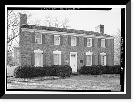 Edmund King House, Highland & Bloch Streets, Montevallo, Shelby County, AL - 5 Classic, Vintage Wall Art