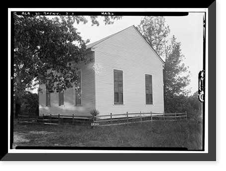Brewersville Methodist Church, State Route 28, Brewersville, Sumter County, AL - 3 Classic, Vintage Print