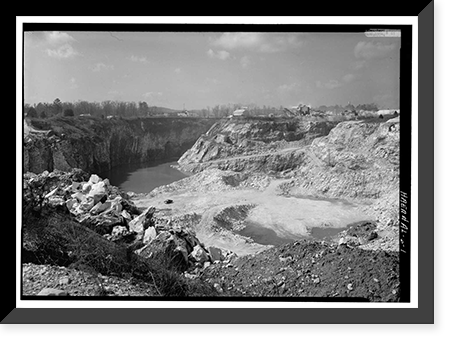 Gannts' Quarry, Quarry Road, Sylacauga vicinity, Talladega County, AL, Vintage Wall Art