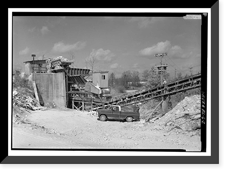 Gannts' Quarry, Quarry Road, Sylacauga vicinity, Talladega County, AL - 2, Antique Print
