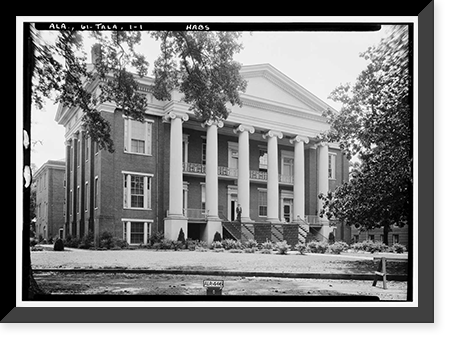 East Alabama Masonic Female Institute, 205 East South Street, Talladega, Talladega County, AL Classic, Vintage Poster