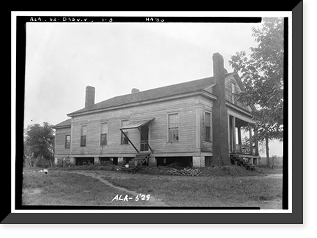 Black-Gilling House, County Road 44, Dudleyville, Tallapoosa County, AL - 2, Historic Print