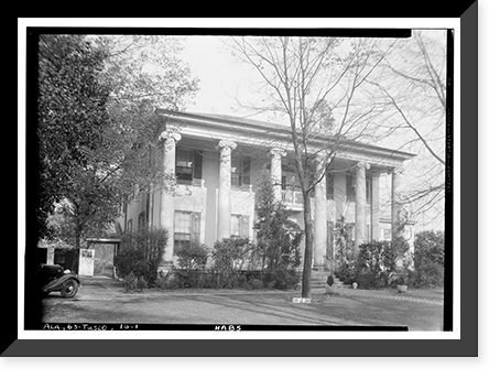 Historic Framed Print, Dearing-Bagby House, 421 Queen City Avenue, Tuscaloosa, Tuscaloosa County, AL,  17-7/8" x 21-7/8"