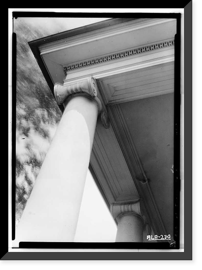 Historic Framed Print, Dearing-Bagby House, 421 Queen City Avenue, Tuscaloosa, Tuscaloosa County, AL - 3,  17-7/8" x 21-7/8"