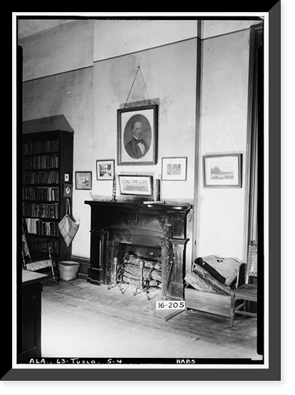 Jemison-van de Graaf-Burchfield House, 1305 Greensboro Avenue, Tuscaloosa, Tuscaloosa County, AL - 4, Antique Poster