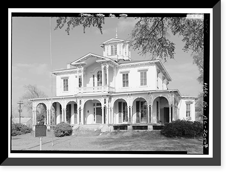 Jemison-van de Graaf-Burchfield House, 1305 Greensboro Avenue, Tuscaloosa, Tuscaloosa County, AL - 7, Historic Reproduction