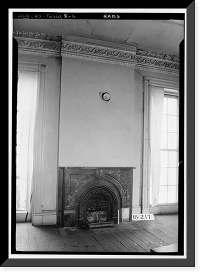 Historic Framed Print, Judge William C. Cochrane House, 3600 Fifteenth Street, Tuscaloosa, Tuscaloosa County, AL - 6,  17-7/8" x 21-7/8"