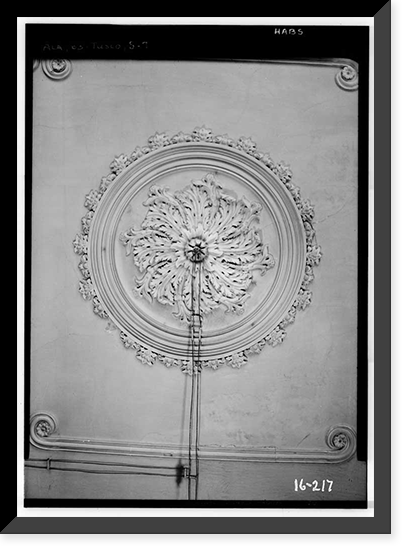 Historic Framed Print, Judge William C. Cochrane House, 3600 Fifteenth Street, Tuscaloosa, Tuscaloosa County, AL - 7,  17-7/8" x 21-7/8"