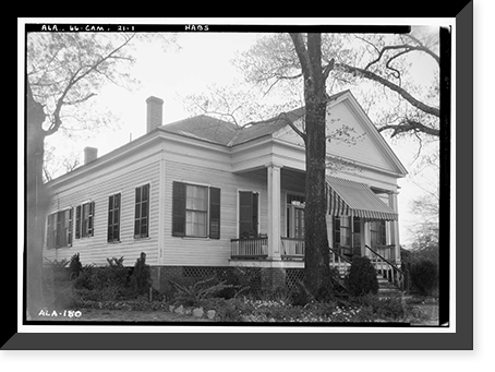 General R. C. Jones House, Broad Street, Camden, Wilcox County, AL, Vintage Print