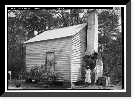 Colonel John Young Kilpatrick House & Outbuildings, Bridgeport Road (County Road 37), Camden vicinity, Wilcox County, AL - 5, Vintage Print