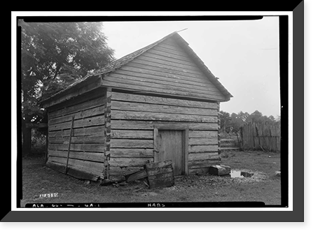 Robert Tait Plantation, County Road 33, Camden vicinity, Wilcox County, AL - 10, Antique Print