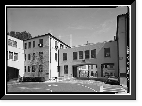 U.S. Naval Hospital, Sick Officers Quarters, Park Boulevard, Balboa Park, San Diego, San Diego County, CA - 4, Antique Print