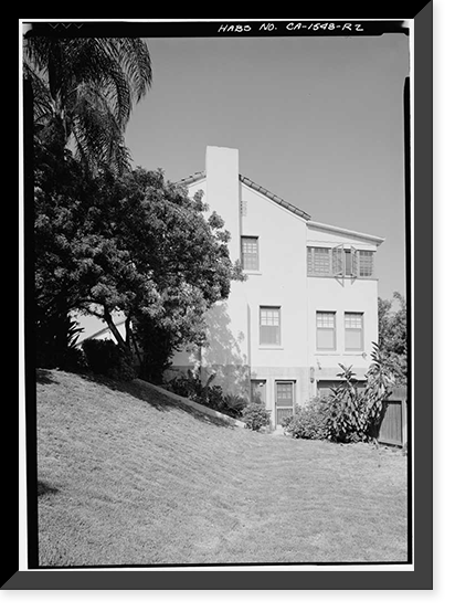 U.S. Naval Hospital, Surgeon's Quarters, Park Boulevard, Balboa Park, San Diego, San Diego County, CA - 2, Antique Poster