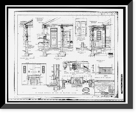 U.S. Naval Hospital, Gate House, Park Boulevard, Balboa Park, San Diego, San Diego County, CA - 6 Classic, Historic Print