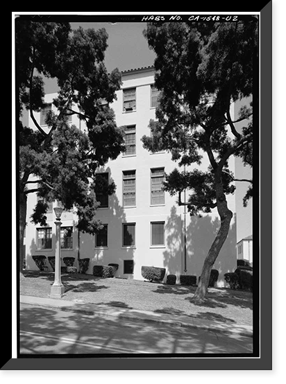 U.S. Naval Hospital, South Ward, Park Boulevard, Balboa Park, San Diego, San Diego County, CA - 2 Classic, Vintage Wall Art