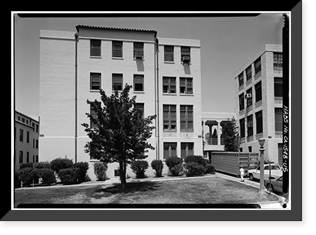 U.S. Naval Hospital, South Ward, Park Boulevard, Balboa Park, San Diego, San Diego County, CA - 5 Classic, Antique Print