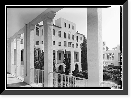 U.S. Naval Hospital, South Ward, Park Boulevard, Balboa Park, San Diego, San Diego County, CA - 9, Vintage Wall Art