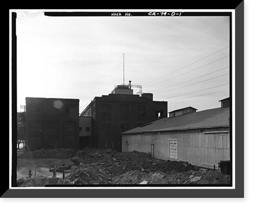 Historic Framed Print, Savage Tire Factory, Factory Building, 2301 Main Street, San Diego, San Diego County, CA,  17-7/8" x 21-7/8"