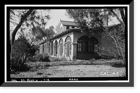 Casa de Rancho Guajome, San Luis Rey, San Diego County, CA - 2 Classic, Vintage Wall Art