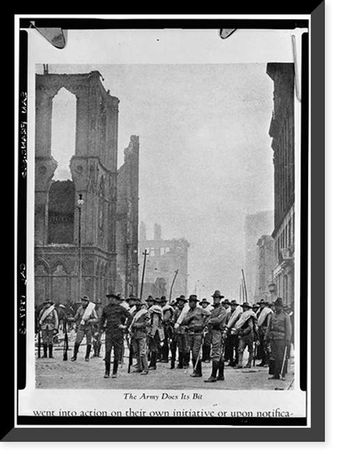 Historic Framed Print, Montgomery Street, Historic View, San Francisco, San Francisco County, CA - 3,  17-7/8" x 21-7/8"