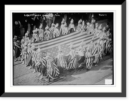 Liberty Loan Girls, St. Paul, Minn, Vintage Wall Art