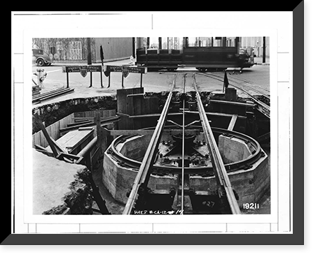 San Francisco Cable Railway, Washington & Mason Streets, San Francisco, San Francisco County, CA - 14, Vintage Print