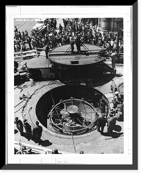Historic Framed Print, San Francisco Cable Railway, Washington & Mason Streets, San Francisco, San Francisco County, CA - 18,  17-7/8" x 21-7/8"