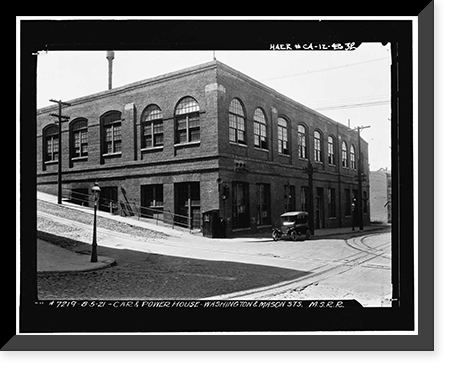 San Francisco Cable Railway, Washington & Mason Streets, San Francisco, San Francisco County, CA - 32, Vintage Wall Art