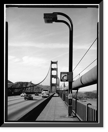 Golden Gate Bridge, Spanning mouth of San Francisco Bay, San Francisco, San Francisco County, CA - 22, Vintage Poster