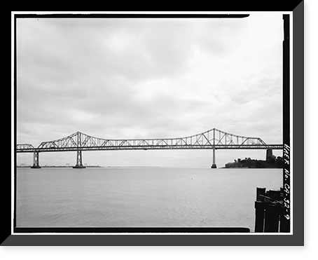 San Francisco Oakland Bay Bridge, Spanning San Francisco Bay, San Francisco, San Francisco County, CA - 9 Classic, Antique Print