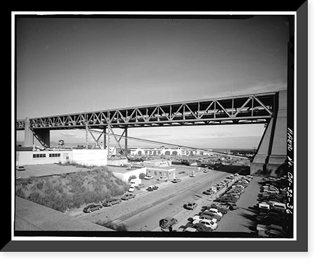 Historic Framed Print, San Francisco Oakland Bay Bridge, Spanning San Francisco Bay, San Francisco, San Francisco County, CA - 36,  17-7/8" x 21-7/8"