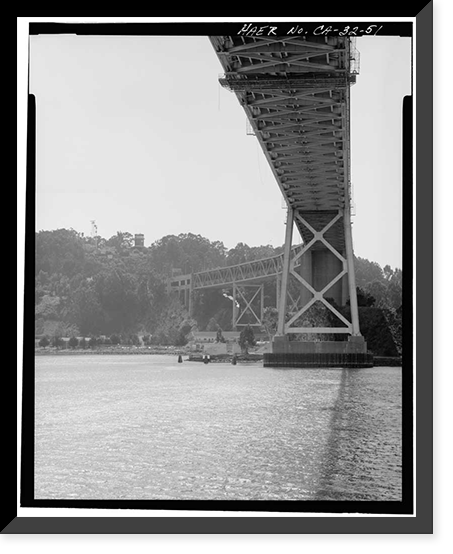 Historic Framed Print, San Francisco Oakland Bay Bridge, Spanning San Francisco Bay, San Francisco, San Francisco County, CA - 51,  17-7/8" x 21-7/8"