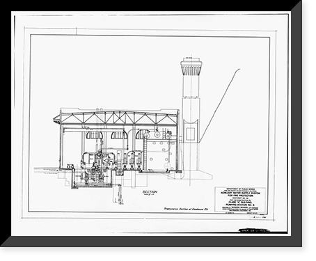 San Francisco Fire Department, Pumping Station No. 2, Van Ness Avenue at Bay, San Francisco, San Francisco County, CA - 25, Historic Reproduction