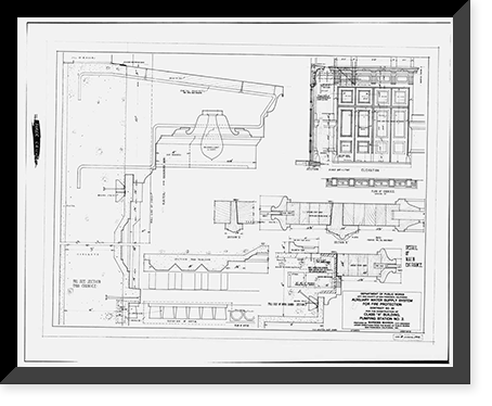 San Francisco Fire Department, Pumping Station No. 2, Van Ness Avenue at Bay, San Francisco, San Francisco County, CA - 29, Vintage Print