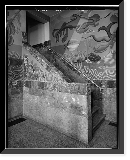Aquatic Park Bathhouse, Beach Street, West of Polk Street, San Francisco, San Francisco County, CA - 7, Vintage Print