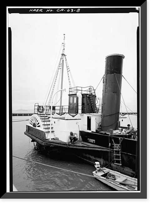 Historic Framed Print, Steam Tug EPPLETON HALL, Hyde Street Pier, San Francisco, San Francisco County, CA - 8,  17-7/8" x 21-7/8"