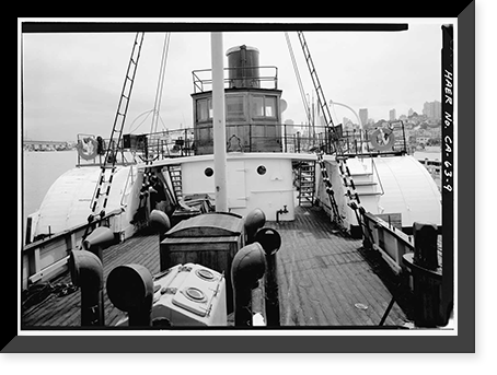 Steam Tug EPPLETON HALL, Hyde Street Pier, San Francisco, San Francisco County, CA - 9, Vintage Poster