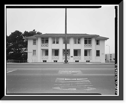 Letterman General Hospital, Nurses' Quarters, Girard Road & Lincoln Boulevard, Presidio of San F, San Francisco, San Francisco County, CA - 2, Vintage Poster