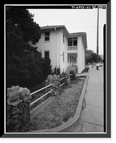 Letterman General Hospital, Nurses' Quarters, Girard Road & Lincoln Boulevard, Presidio of San F, San Francisco, San Francisco County, CA - 12, Vintage Poster