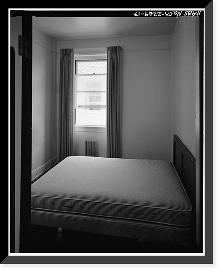 Letterman General Hospital, Nurses' Quarters, Girard Road & Lincoln Boulevard, Presidio of San F, San Francisco, San Francisco County, CA - 17, Antique Print