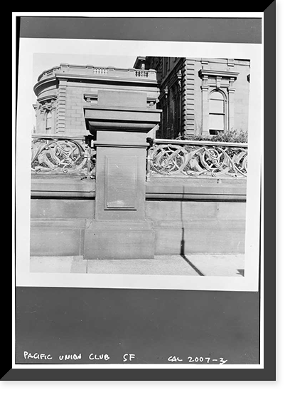 James Clair Flood Mansion, 1000 California Street, San Francisco, San Francisco County, CA - 3, Vintage Print