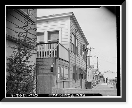 Edwin Booth House, 35 Calhoun Street, San Francisco, San Francisco County, CA, Antique Print