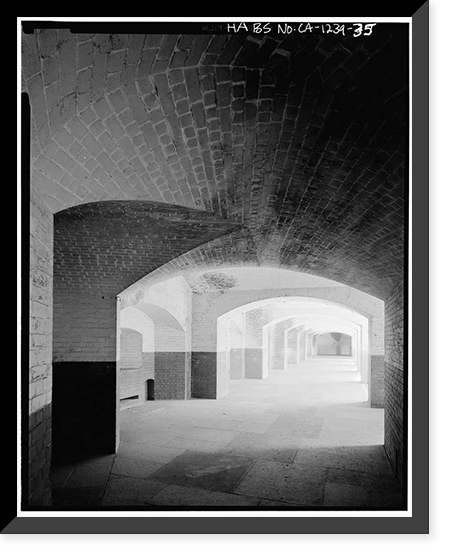 Fort Point, U.S. Highway 101, San Francisco, San Francisco County, CA - 35, Vintage Wall Art