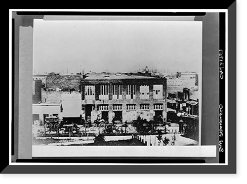 Historic Framed Print, Old Post Office, Historic View, Kearney & Clay Streets, San Francisco, San Francisco County, CA,  17-7/8" x 21-7/8"