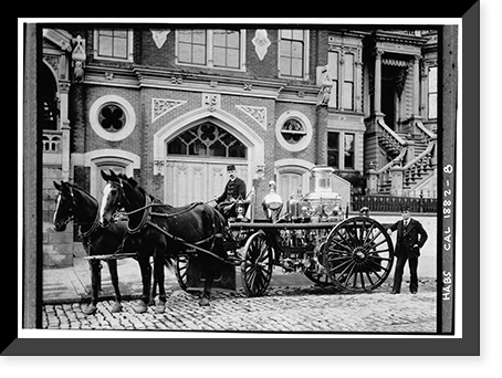 Engine 15 Firehouse, 2150 California Street, San Francisco, San Francisco County, CA - 3, Antique Poster