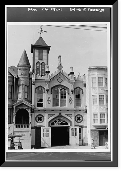 Engine 15 Firehouse, 2150 California Street, San Francisco, San Francisco County, CA - 4, Historic Print