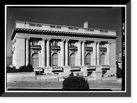 Spreckels Mansion, 2080 Washington Street, San Francisco, San Francisco County, CA, Vintage Print